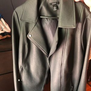Grey “Leather” Jacket - fake leather Alfani